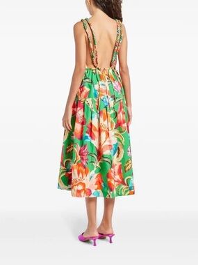 NWT FARM Rio Tropicart Midi Dress